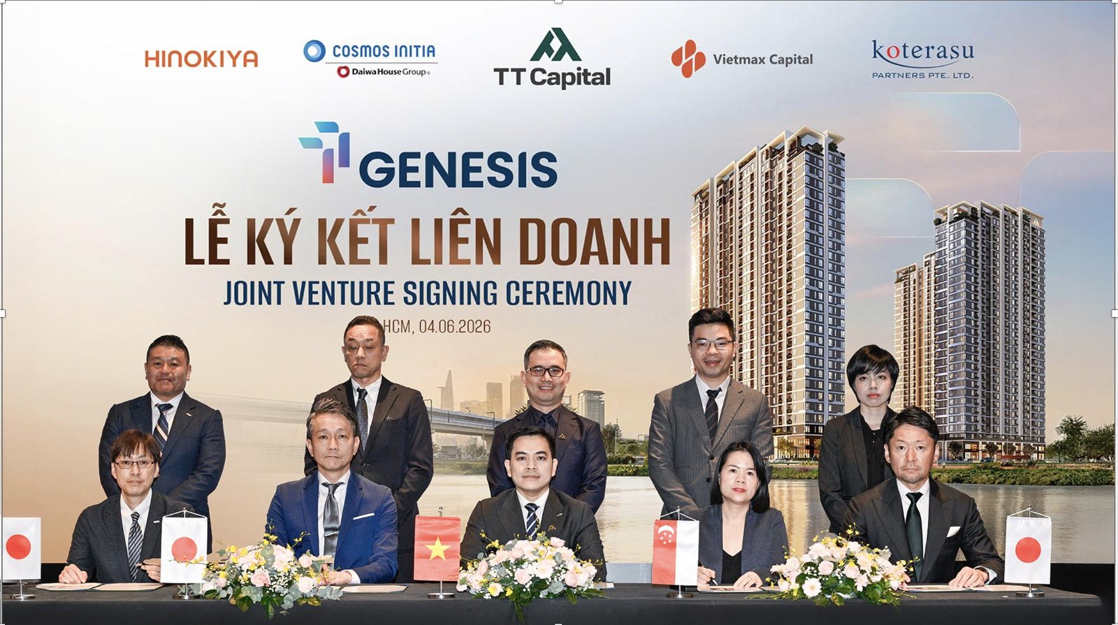 Lễ ký kết liên doanh TT Genesis